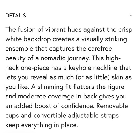 La Blanca Gypsy Soul High Neck Keyhole One Piece Swimsuit Multicolor Paisley 12 - Picture 4 of 9